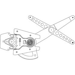 RENAULT MEGANE 08 ELEVALUNAS DELANTERO DERECHO ELECTRICO...
