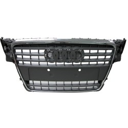 AUDI A4 07 REJILA IMPRIMADO / GRIS CON MOLDURA CROMADO